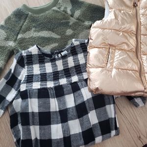 Old Navy 18-24 month 2 Dresses and Vest Lot